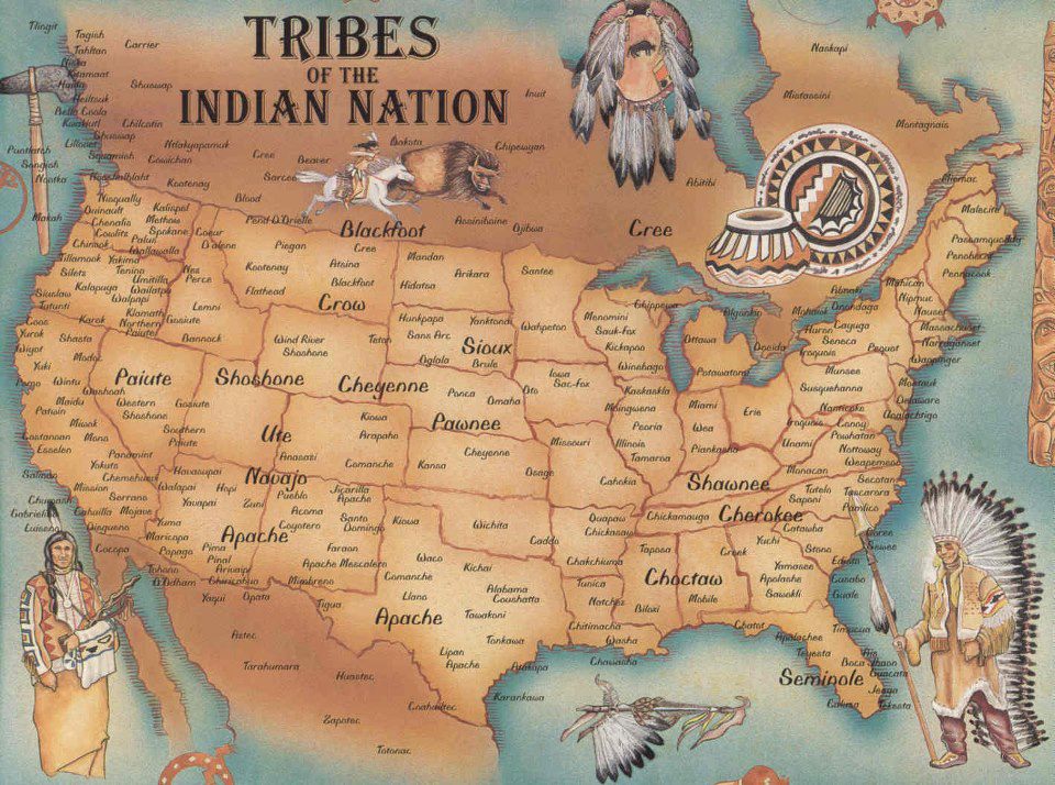 Native American Tribes In Colorado Map