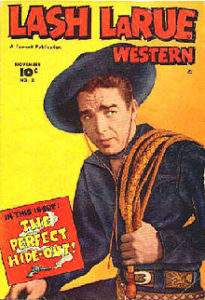 Lash Larue comic cover - 11/1949-Week 21.
