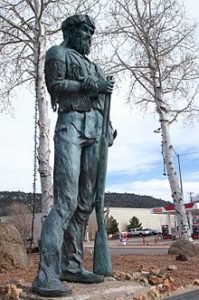 Old Bill Williams statue in Williams, AZ - Week 11