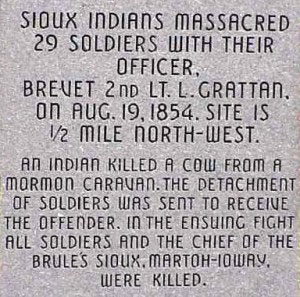 Grattan Massacre marker - Week 33: August 13th thru 19th