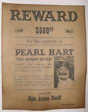 Wanted Poster for Pearl Hart - Dictionary
