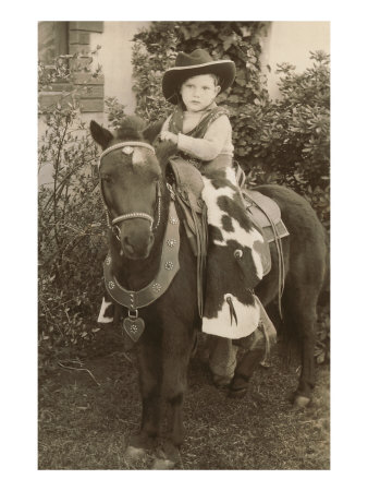 Little cowboy on horse - Young Guns