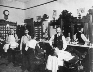 Kansas Barbershop c. 1900 - Gunfighter Occupations