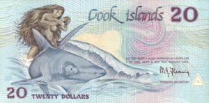 "Ina and the Shark" - Cook Islands $20 bill