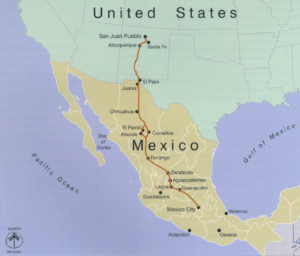 El-Camino-Real-Adentro-map - Dictionary