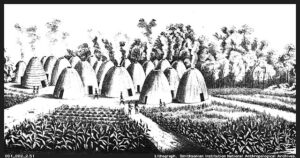 A Wichita Village c. 1850 - 1875 - Native American Pre-History